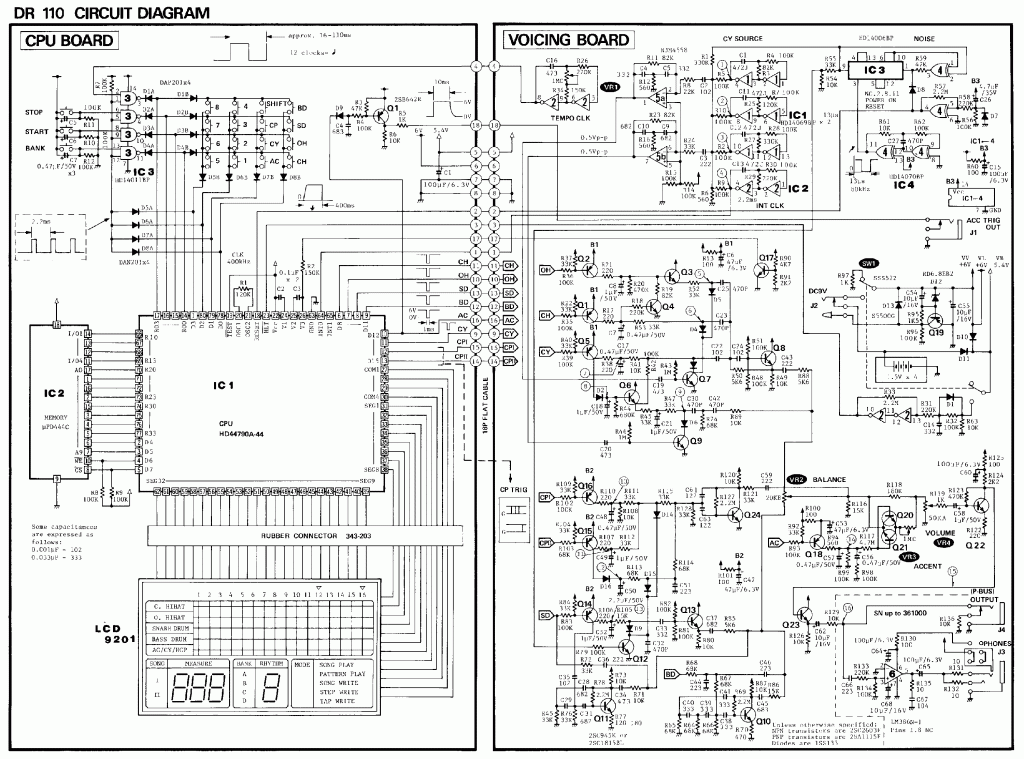 DR-110 の駆動パルス